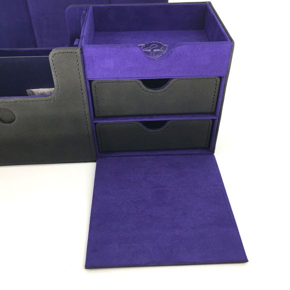 GAMEGENIC Deck Box The Academic 133+ XL BLACK/PURPLE Tolarian Kickstarter Bundle - Picture 5 of 14